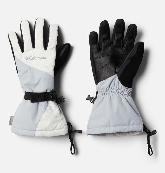 Columbia Whirlibird Gloves White Grey For Women's NZ27094 New Zealand